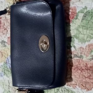Navy coach bag